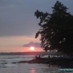 lever du soleil sur la plage de Cahuita au Costa Rica