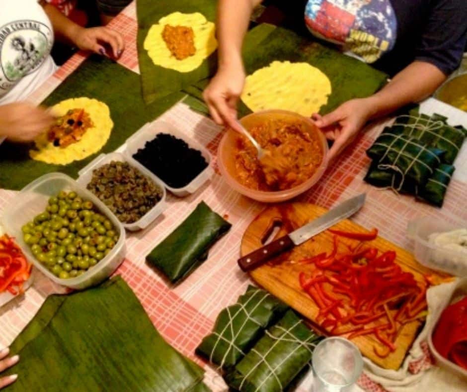 Repas de noël au Costa Rica