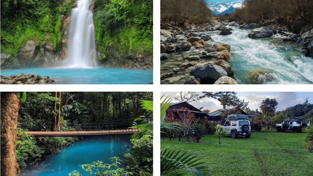 Itinéraire de 21 jours en campervan avec le Rio Celeste