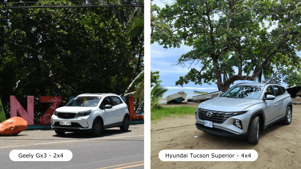 Choisir sa voiture de location au Costa Rica : 2x4 ou 4x4